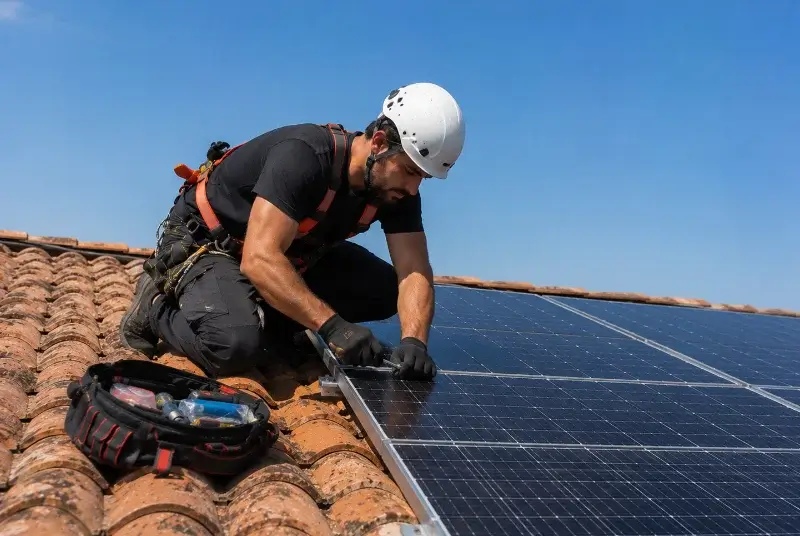 Maintenance et monitoring de panneaux solaires à Pessines