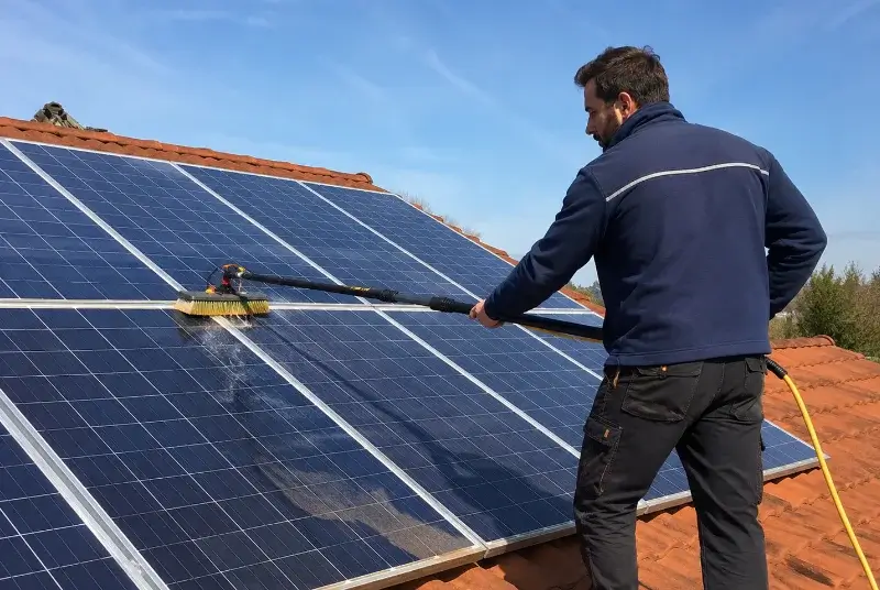 Nettoyage et entretien de panneaux solaires à Pessines